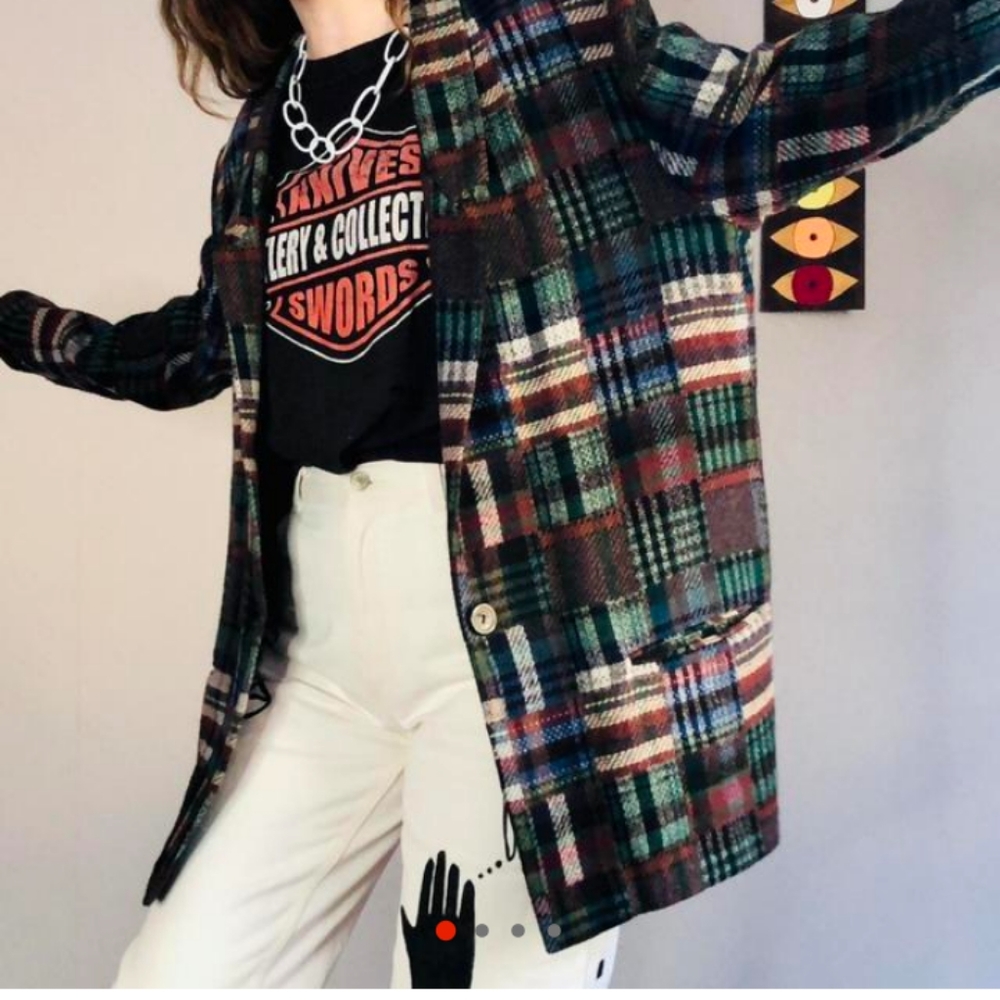 Vintage patchwork blazer